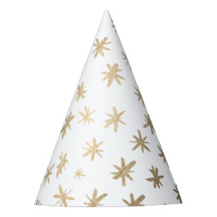 Chapéu De Festa Estrelas metálicas - ouro