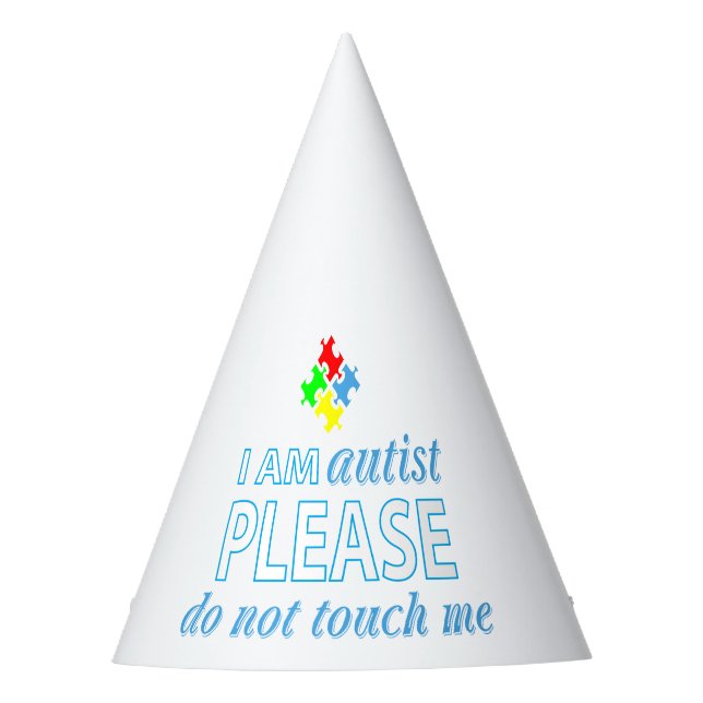 Chapéu De Festa Eu sou autista (Frente)