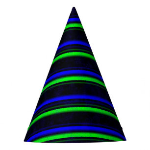 Chapéu De Festa Faixa Verde Azul Preta