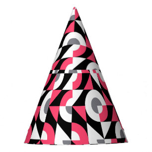 Chapéu De Festa Falha de Vintage: Padrão Geométrico de Abstrato