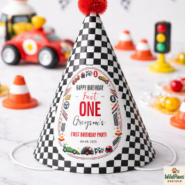 Chapéu De Festa Fast One Race Car Boy 1st Birthday Party