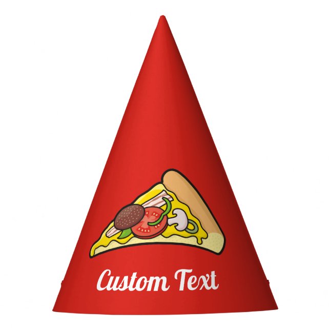 Chapéu De Festa Fatia de pizza (Frente)