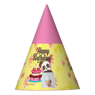 Chapéu De Festa Feliz Aniversário, Meu Bebê - Foto Personalizada/ 