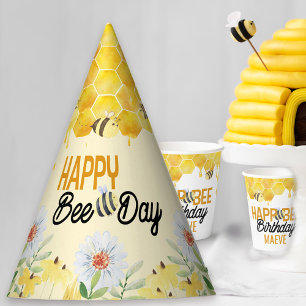 Chapéu De Festa Feliz Dia da Abelha Crianças Tema Abelha Aniversár
