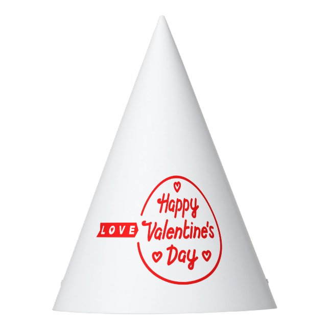 Chapéu De Festa Feliz dia de os namorados Love Party Hat (Frente)