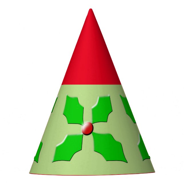 Chapéu De Festa Feliz Natal Holly Party Hat (Frente)