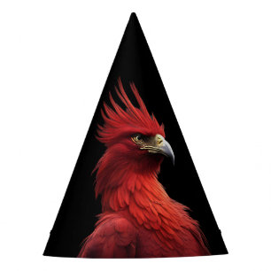 Chapéu De Festa Fenix Escarlate Senta-se Orgulhosamente