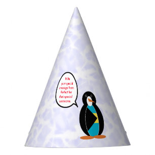 Chapéu De Festa Feriado da Bandeira das Bahamas Sra. Pinguim Falan