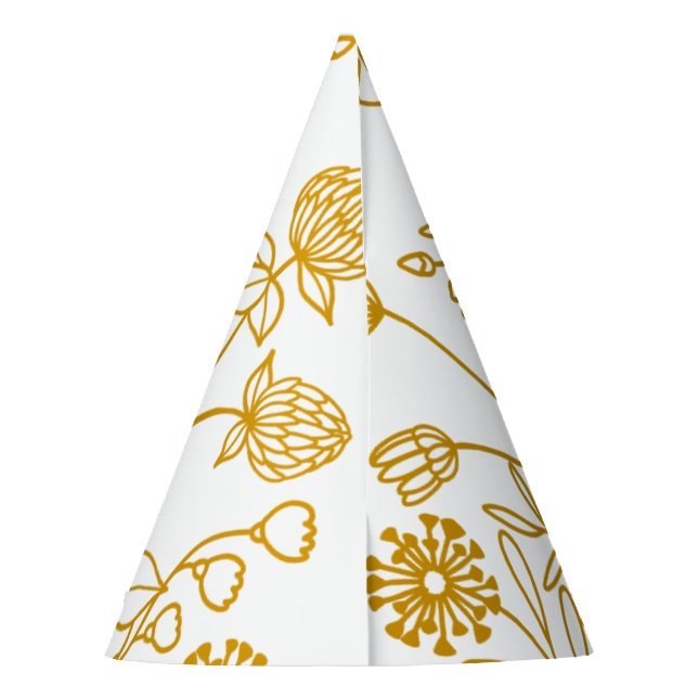 Chapéu De Festa Festa Amarelo Floral Hat (Verso)