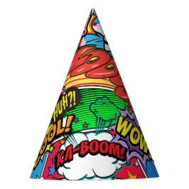 Chapéu De Festa Festa de aniversário de Super-Herói da revista Qui
