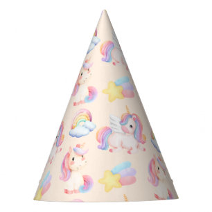 Chapéu De Festa Festa de aniversário simples moderna de unicórnio