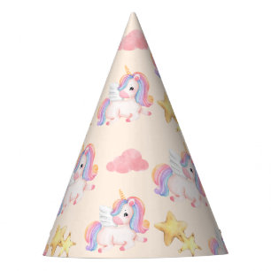 Chapéu De Festa Festa de aniversário simples moderna de unicórnio 