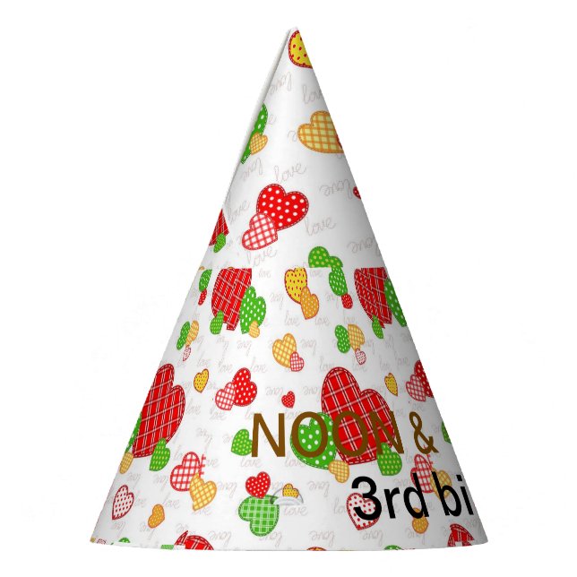 Chapéu De Festa festa de chá de bebê coração (Esquerda)