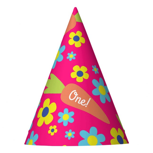 Chapéu De Festa Festa de Coelho Birthday Cute Kid's Rabbit (Frente)