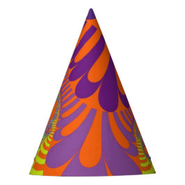 Chapéu De Festa Festa de Mod Roxo Laranja