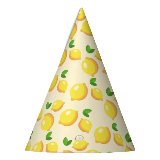 Chapéu De Festa Festa de Papel de Limão Amarelo (Esquerda)