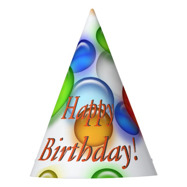 Chapéu De Festa Festa Hat - Bolhas de Aniversário (Frente)