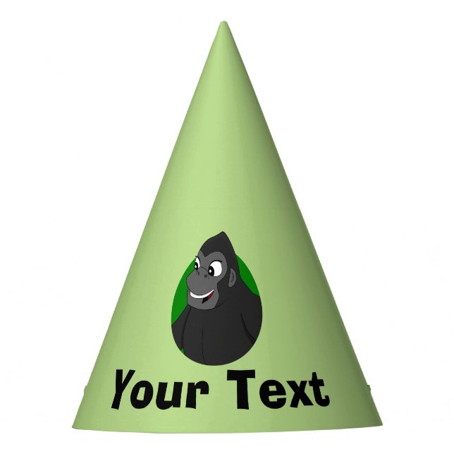 Chapéu De Festa Festa Personalizada de Cartoon Gorilla Hat (Frente)