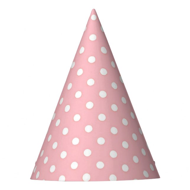 Chapéu De Festa Festa Pinky Pink White Dots Hat (Frente)