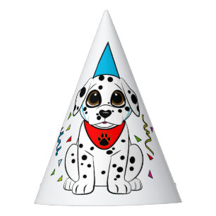 Chapéu De Festa Filhote de cachorro Dalmatian com o nariz
