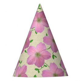 Chapéu De Festa Flor cor-de-rosa doce do partido de jardim em