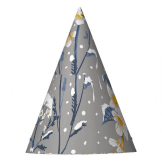 Chapéu De Festa Flor de inverno: Padrão Floral Delicado