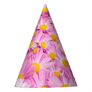 Chapéu De Festa Flores Amarelas Cor-de-rosa Fundo sem costura