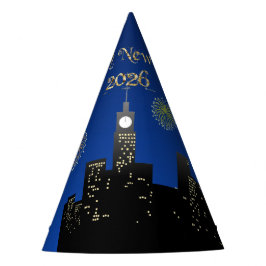 Chapéu De Festa Fogueira de Ano Novo à Meia-Noite Luz da Cidade