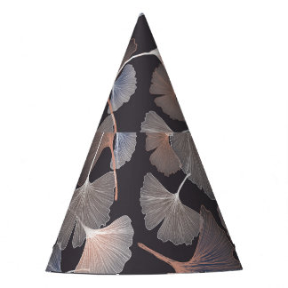 Chapéu De Festa Folhas de Ginkgo: padrão natural elegante.