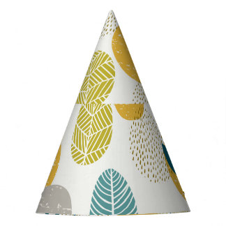 Chapéu De Festa Folhas de outono, padrão perfeito de colheita.
