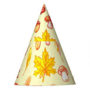 Chapéu De Festa Folhas de outono: Papel de Wallpaper Retroativo de