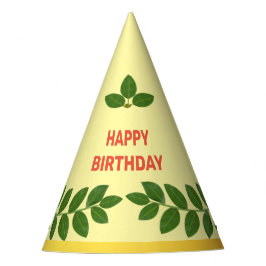 Chapéu De Festa Folhas Modernas de Louro de Green Bay Aniversário