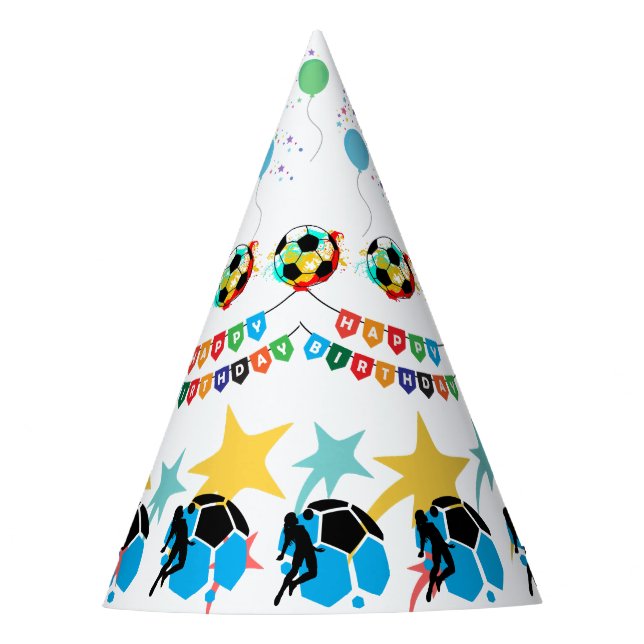 Chapéu De Festa Football Girl Birthday, Football Player Gift Party (Frente)