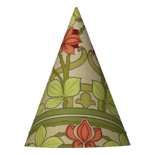Chapéu De Festa Frieze Border Art Nouveau Floral