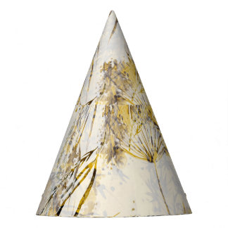 Chapéu De Festa fundo aquarela abstrato: dandelion, juniper