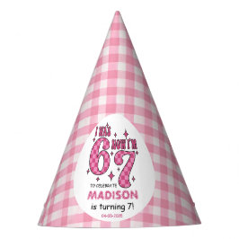 Chapéu De Festa Funny 7th Birthday | “I Was 6, Now 7” Party