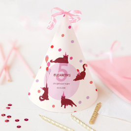 Chapéu De Festa Funny Cats cute Purrfect Birthday Party