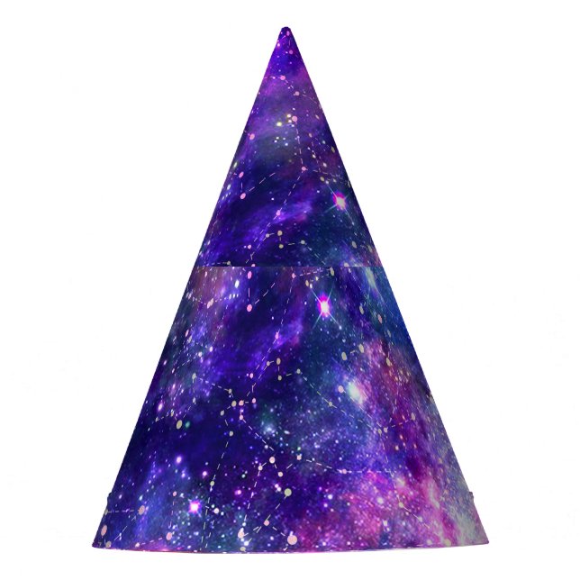 Chapéu De Festa Galaxy Night Impressão Cosmic Design (Frente)