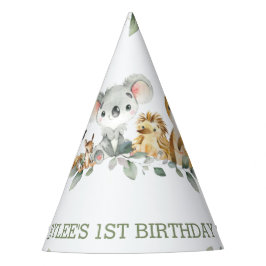 Chapéu De Festa Garota primeiro aniversario de Greenerescência Aus