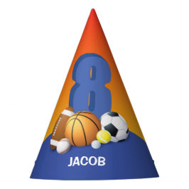 Chapéu De Festa Garoto 8º Aniversário de Esportes