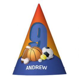 Chapéu De Festa Garoto 9º Aniversário de Esportes