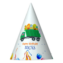 Chapéu De Festa Garoto de balões de lixo do Dinossaur