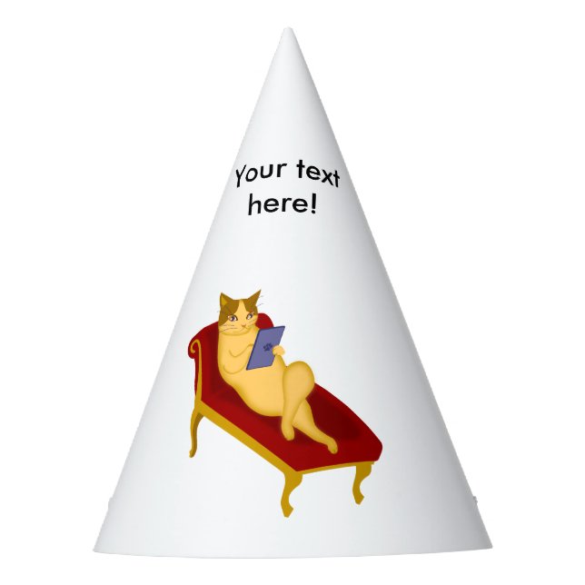 Chapéu De Festa Gato com clipart de gadget (Frente)