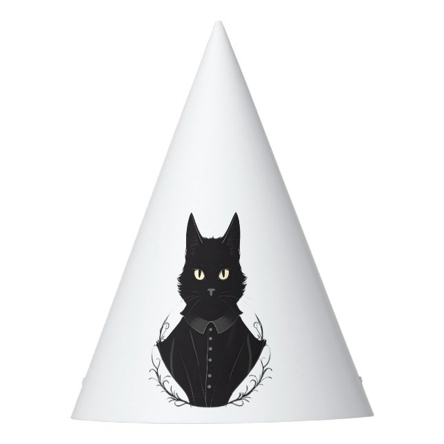 Chapéu De Festa Gato Negro Encantado de Salem (Frente)