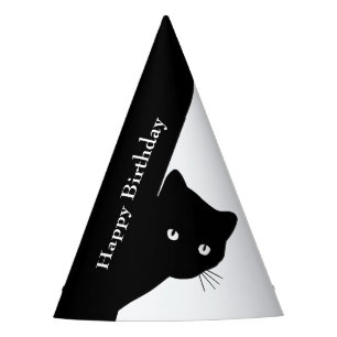 Chapéu De Festa Gato Preto de Vento