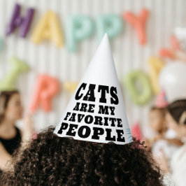 Chapéu De Festa Gatos São Minha Citação Engraçada Favorita Estênci