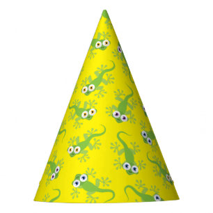 Chapéu De Festa Gecko Lizards Festa de aniversário Cute Kids Party