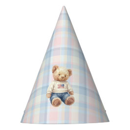 Chapéu De Festa Gêmeos Beary Primeiro Aniversário Menino