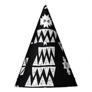 Chapéu De Festa Geométrico tribal: fundo sem costura na moda.