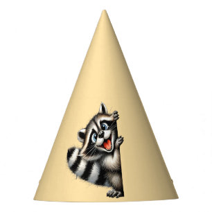 Chapéu De Festa Gif de Natal Adorable Raccoon - Feriado Bonito